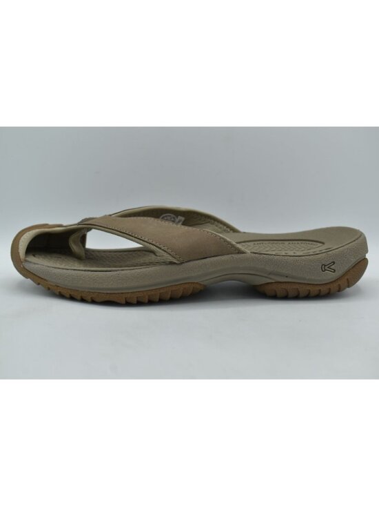Keen Mens Size 8.5 Waimea TG Toe Guard Brindle Birch Leather Flip Flops Sandals main image 7